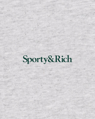 Serif Logo Kids Sweatpant - Heather Gray/Forest