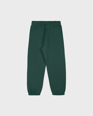 Serif Logo Kids Sweatpant - Forest/White