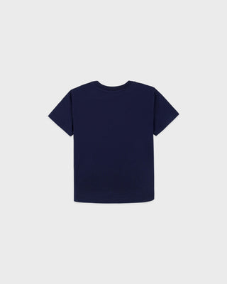 Nautical Kids T-Shirt - Navy/White/Ruby