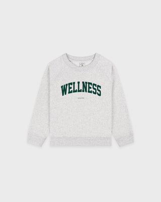 Wellness Ivy Kids Crewneck - Heather Gray/Forest