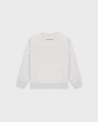 Be Nice Kids Crewneck - Heather Gray/Forest