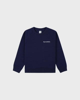 Eat More Veggies Kids Crewneck - Navy/White