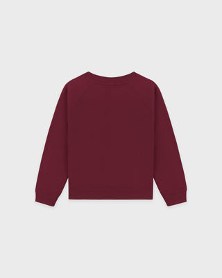 NY Health Crest Kids Crewneck - Merlot