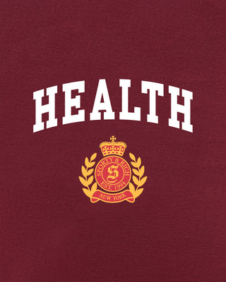 NY Health Crest Kids Crewneck - Merlot