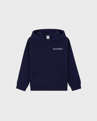 Play Tennis Kids Hoodie - Navy/White