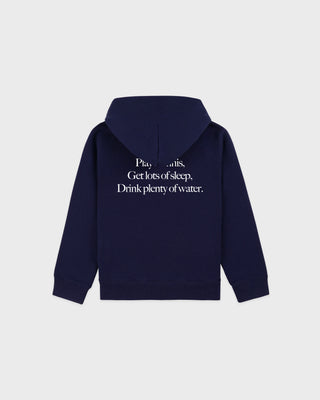 Play Tennis Kids Hoodie - Navy/White