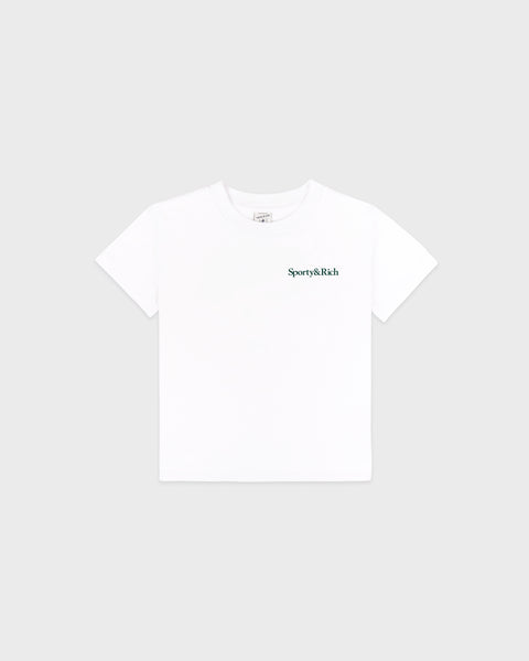 Drink More Water Kids T-Shirt - White/Forest