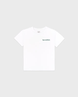 Drink More Water Kids T-Shirt - White/Forest