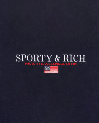 S&R Nautical Cotton Sweater Men - Navy/White/Ruby