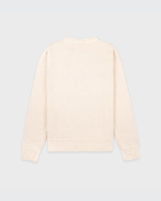 S&R Nautical Cotton Sweater Men - Ecru/Navy