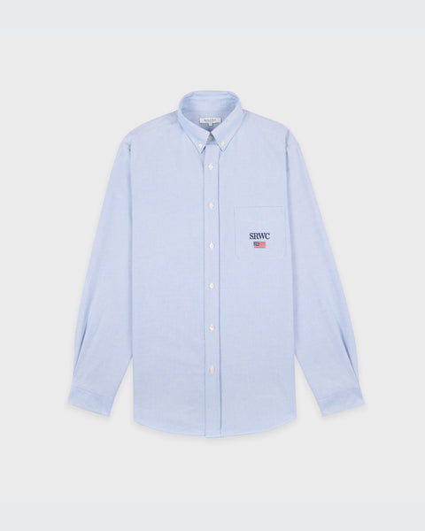 Nautical Oversized Oxford Shirt Men - Blue