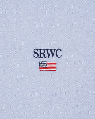 Nautical Oversized Oxford Shirt Men - Blue