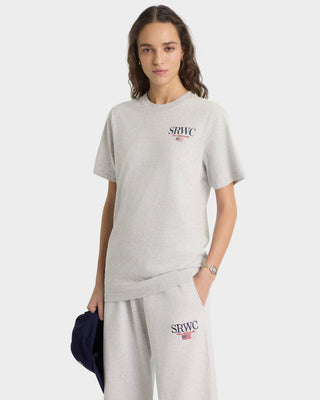 Nautical Embroidered Wide Sweatpant - Heather Gray