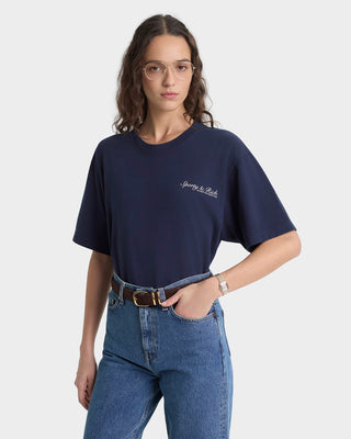 Syracuse T-Shirt - Navy/Ecru