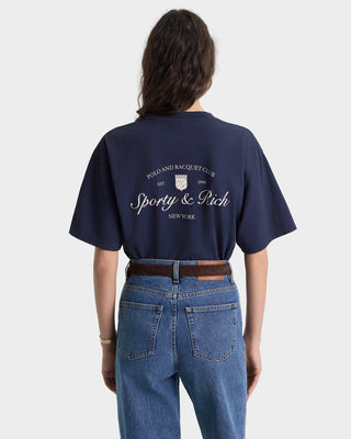 Syracuse T-Shirt - Navy/Ecru