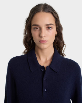 SRC Cashmere Polo - Navy
