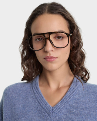 SRC Cashmere V-Neck Sweater - Colony Blue