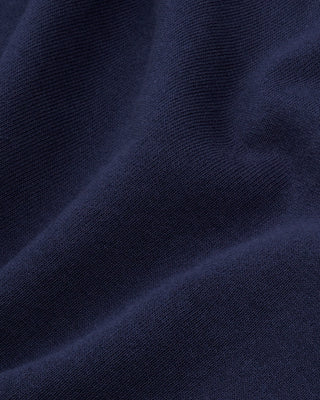 Close-up of dark blue fabric texture