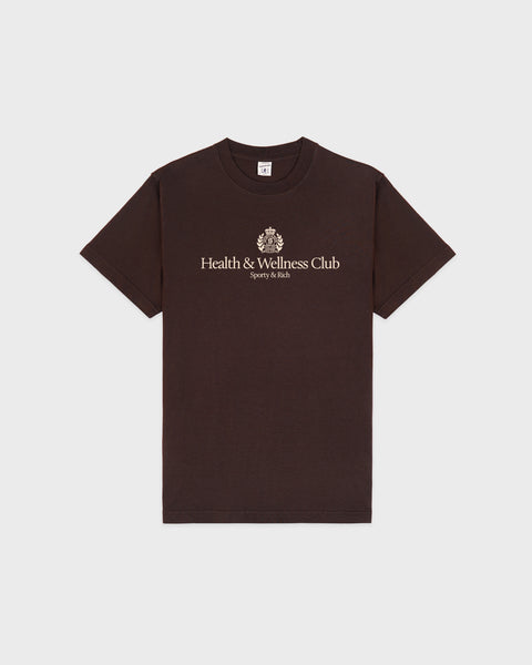H&W Crest T-Shirt - Chocolate/Ecru