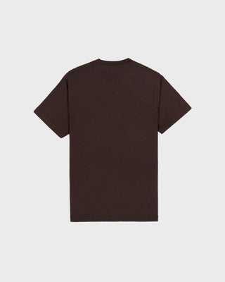 Brown t-shirt on a white background