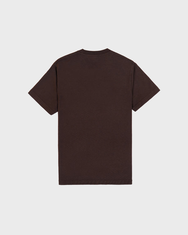 Brown t-shirt on a white background