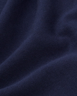 Close-up of dark blue fabric texture