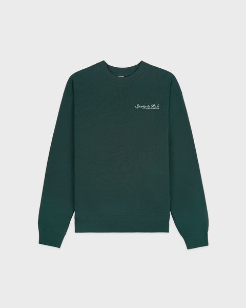 Syracuse Crewneck - Forest/White