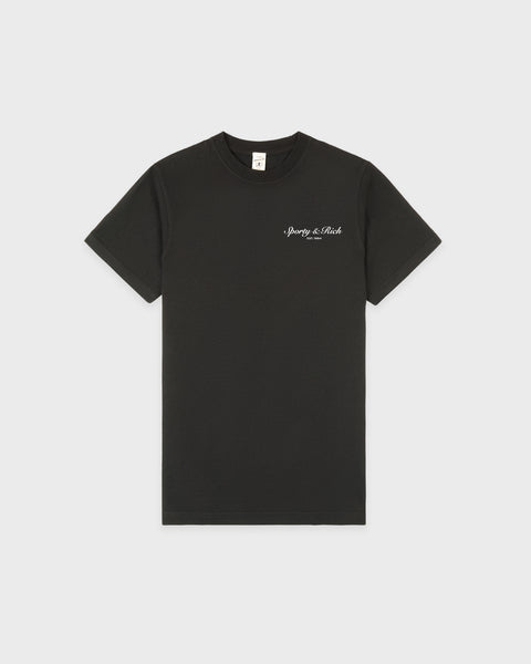 Stallion T-Shirt - Faded Black/White