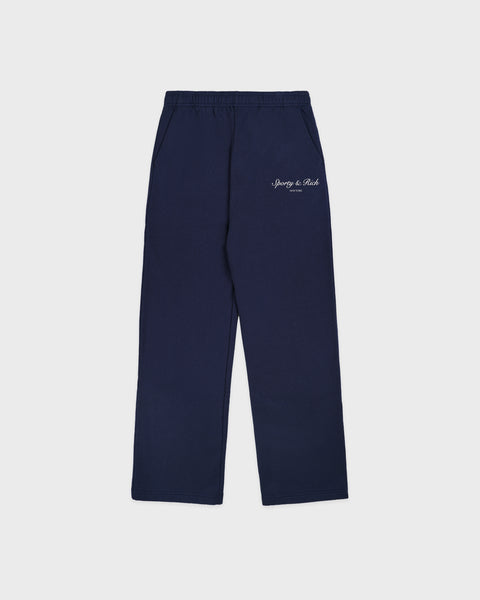 Syracuse Wide Sweatpant - Navy/Ecru