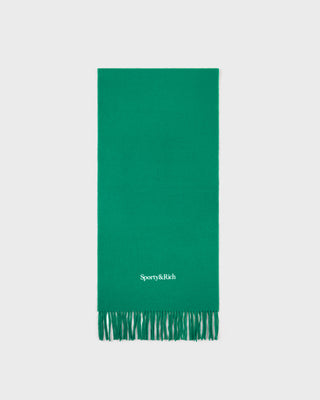 Serif Logo Scarf - Spring Green/Light Navy