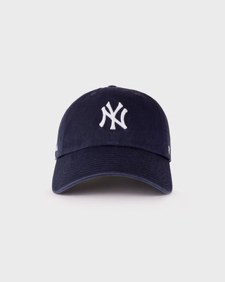 Yankees Serif Hat - Navy/White