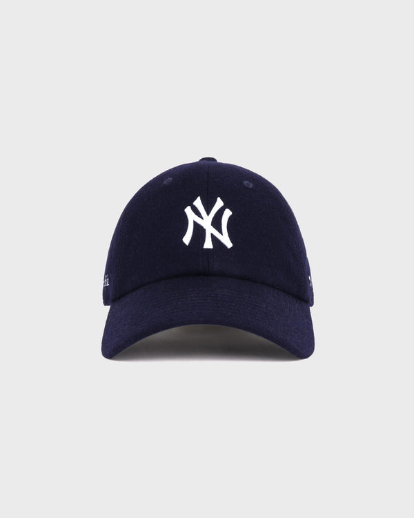 Yankees Serif Wool Hat - Navy/White