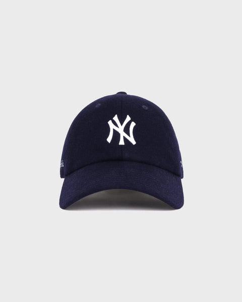 Yankees Serif Wool Hat - Navy/White