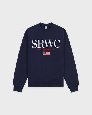 Nautical Embroidered Crewneck - Navy