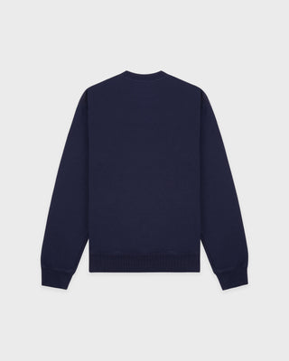 Nautical Embroidered Crewneck - Navy