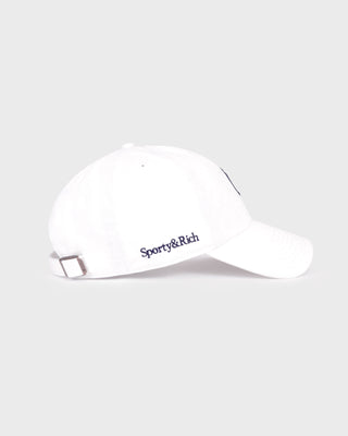 Yankees Serif Hat - White/Navy