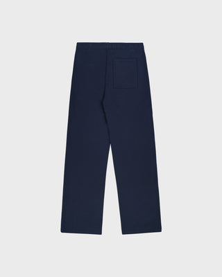 Navy blue pants on a white background