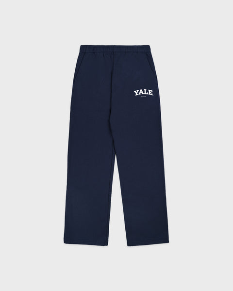 Yale Classic Wide Sweatpant - Navy/White – Sporty & Rich
