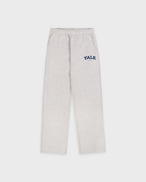 Yale Classic Wide Sweatpant - Heather Gray/Navy