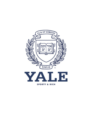 Yale Crest Longsleeve T-Shirt - White