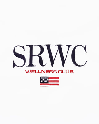 Nautical Embroidered Crewneck - White/Navy/Ruby