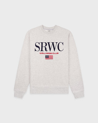 Nautical Embroidered Crewneck - Heather Gray