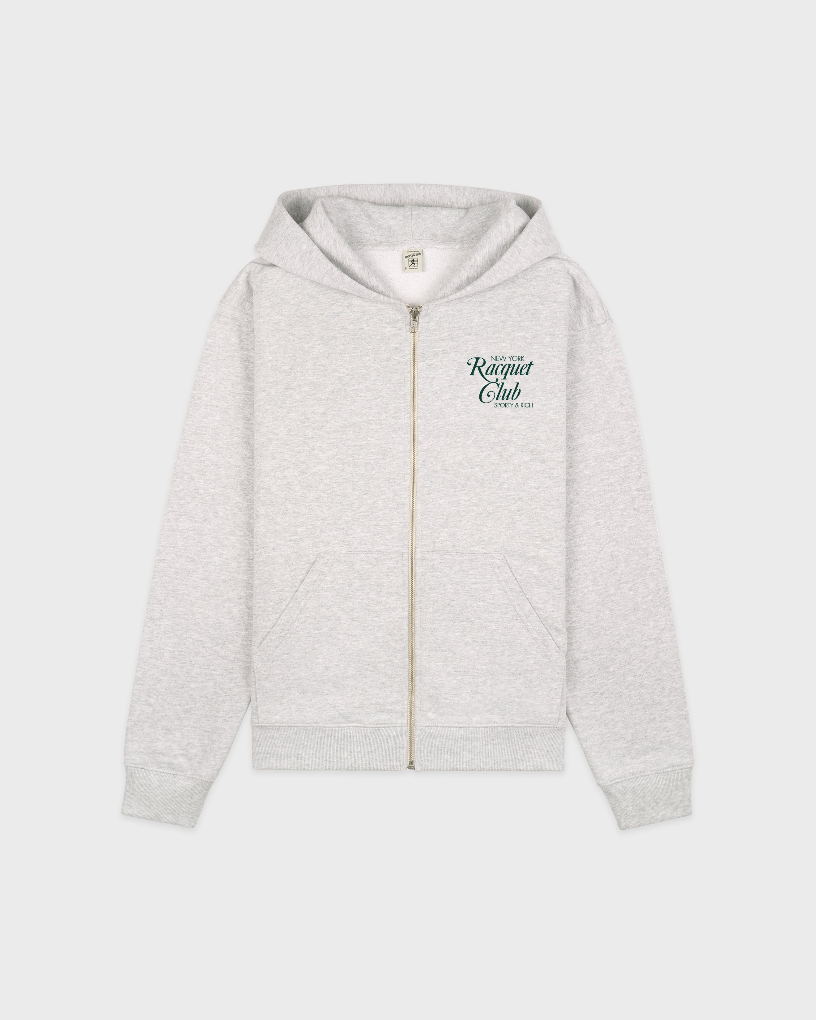 NYRC Zip Hoodie - Heather Gray/Forest – Sporty & Rich