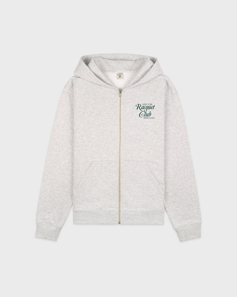 NYRC Zip Hoodie - Heather Gray/Forest