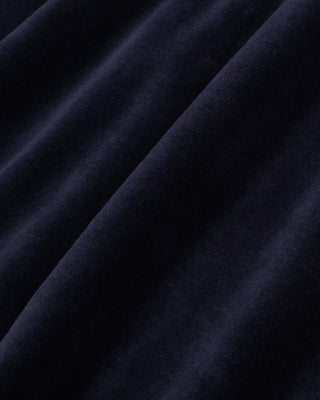 Close-up of dark blue fabric with a subtle texture
