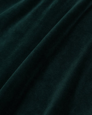 Dark teal fabric with a textured pattern