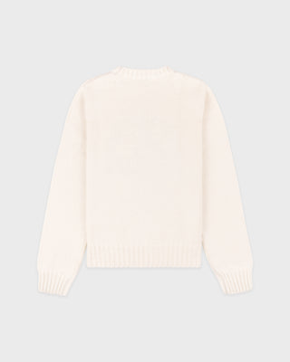 Horse Knitted Sweater - Ecru/Chocolate