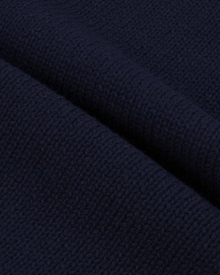 Horse Knitted Turtleneck - Navy/Ecru