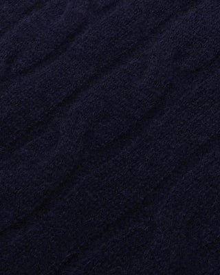 SRC Cableknit Cashmere Sweater - Navy