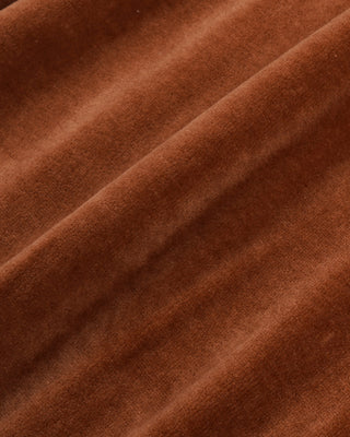 Close-up of brown fabric with visible texture